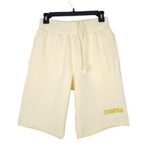Champion Men's Reverse Weave 10" Cut-Off Shorts Lemon Glacier Yellow Small NWOT